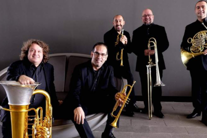 El quinteto de metal valenciano Spanish Brass está incluido en el programa de la 34 edición del Festival de Música Española de León. DL