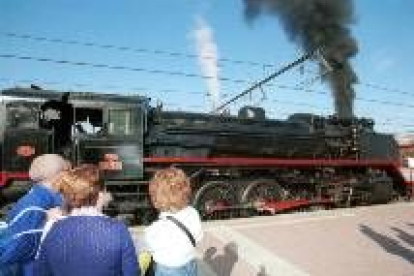 Imagen de la locomotora Mikado, tras su restauración