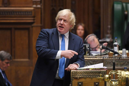 El primer ministro, Boris Johnson en Westminster. JESSICA TAYLOR