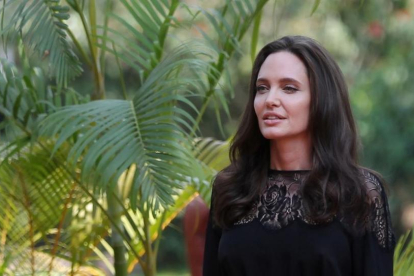 Angelina Jolie, el pasado sábado en Camboya.