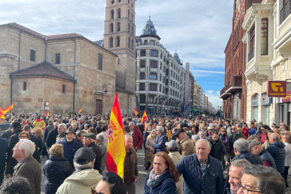 Manifestación en León contra la amnistía. M. R.
