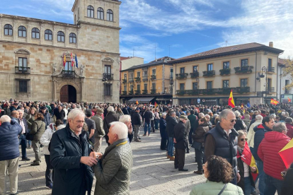 Manifestación en León contra la amnistía. M. R.