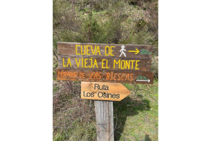 El recorrido comparte parte del trazado con la Rita de la Cueva de la Vieja del Monte. MONTAÑA LEONESA DE RIAÑO ASOCIACIÓN CULTURAL