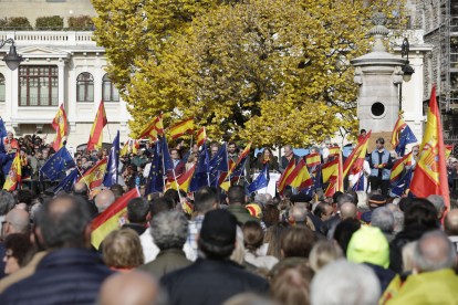 Manifestación en León contra la amnistía. FERNANDO OTERO