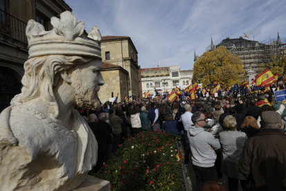 Manifestación en León contra la amnistía. FERNANDO OTERO