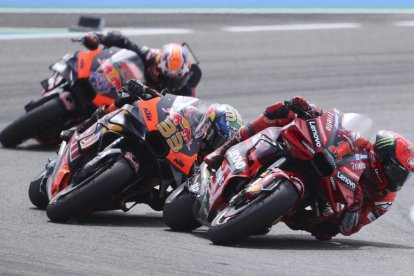 Bagnaia se llevó el triunfo en el Gran Premio de España disputado en el circuito de Jerez. RÍOS