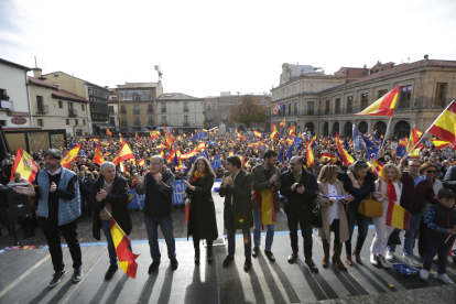 Manifestación en León contra la amnistía. FERNANDO OTERO