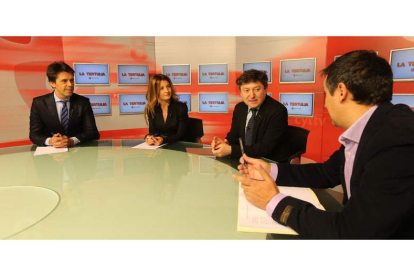 Miguel Ángel Blanco, Marisa Vázquez, Samuel Folgueral y Juan Carlos Franco en el programa La Tertulia
