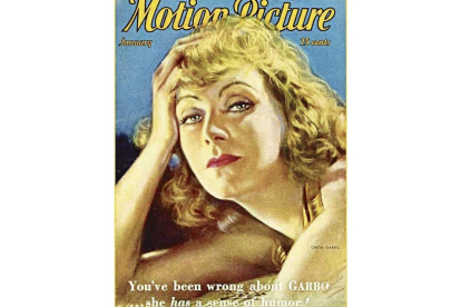 Portada de la revista ‘Motion Picture Magazine’ en la que el leonés retrató a Greta Garbo. DL