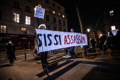 Protestas ayer en París. MOHAMMED BADRA