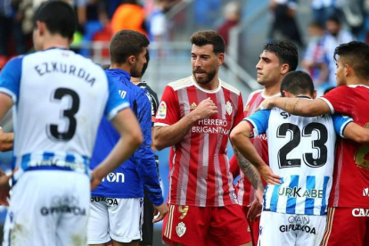 La última visita de la Deportiva a la Real B acabó 1-1 y supuso el debut de Sergi Enrich como jugador del cuadro berciano. L. DE LA MATA