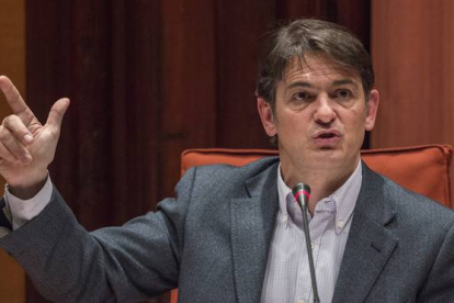 Oriol Pujol Ferrusola, en la comision anti fraude del Parlament de Catalunya, el 2 de marzo del 2015.