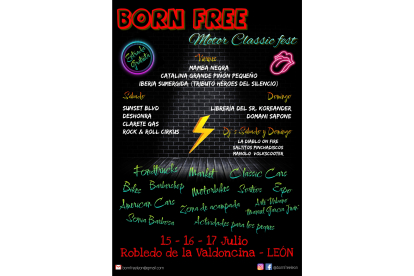 Cartel del festival en Robledo de la Valdoncina. DL