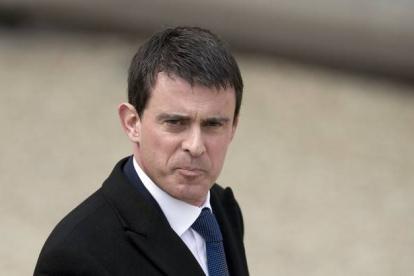 Manuel Valls sale del palacio del Elíseo, el pasado 26 de marzo, tras la reunión del Consejo de Ministros.