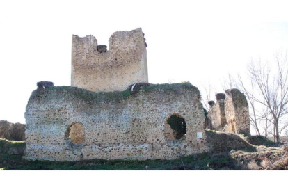 Vistas del Castillo de Villapadierna en Cubillas de Rueda, que será restaurado en varios apartados de la construcción. CAMPOS