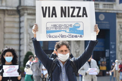 Protestas en Italia, el pasado 14 de mayo. ALESSANDRO DI MARCO