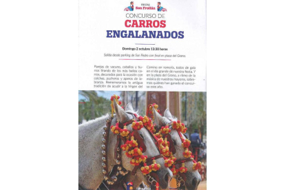 Imagen de los caballos de Jerez en el programa de San Froilán de este año