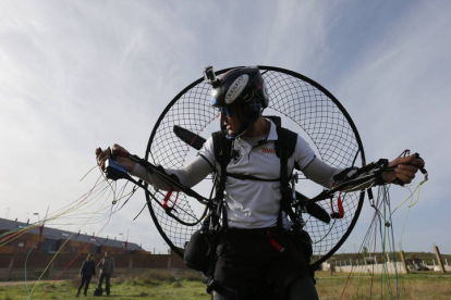 Víctor Rodríguez 'Parapente Moncho' lograba en Cáceres un nuevo éxito para su palmarés. JESÚS