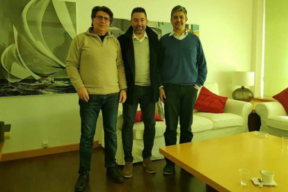 Los responsables del proyecto Enrique Zamora, Roberto Arias y Amós Casas.