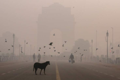 Una capa de contaminación en Nueva Delhi. RAJAT GUPTA