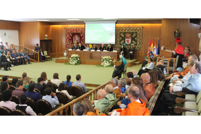 Imagen de archivo de la inauguración del curso universitario. ULE