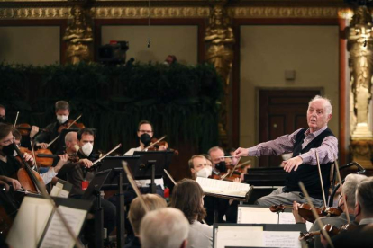 Ensayo de la Filarmónica de Viena para el tradicional Concierto de Año Nuevo de 2022. DIETER NIEGL