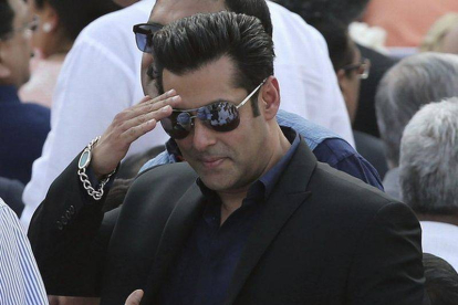 La estrella de Bollywood Salman Khan, en la investidura del primer ministro de la India, Narendra Modi, en mayo del 2014.