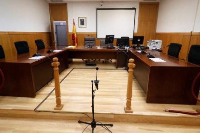 Sala de vistas de los juzgados de León. RAMIRO