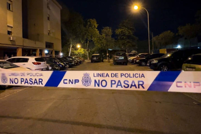 Miembros de la Unidad Militar de Emergencias, con perros especializados, durante las labores de búsqueda.  DAVID ARJONA