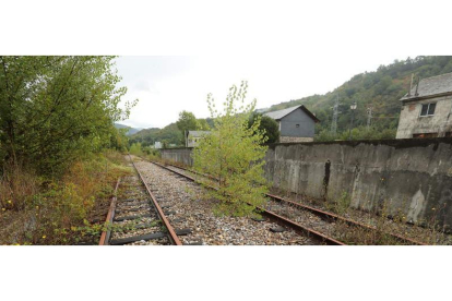 Estación de Páramo del Sil del Ponfeblino, el histórico tren que transportaba el carbón. DE LA MATA
