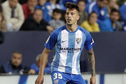 Iván Rodríguez no ha podido jugar con el Málaga CF.