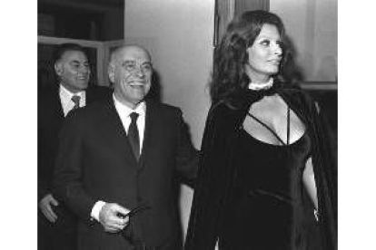 Carlo Ponti y Sofía Loren, en una imagen de archivo