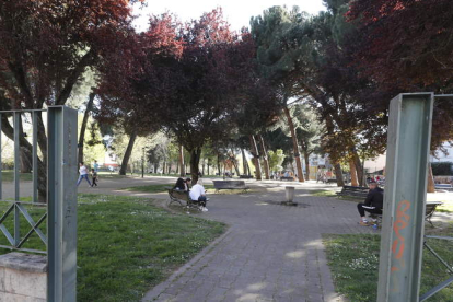 Imagen del parque Pablo Picasso de Cuatrovientos, ayer por la tarde. ANA F. BARREDO