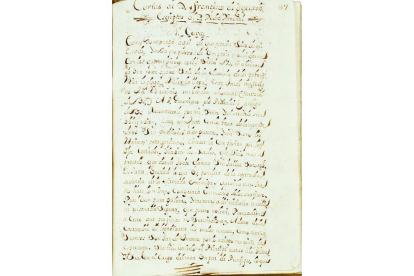 Una de las cartas de Quevedo.