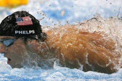 Phelps, en los Juegos de Londres 2012.