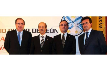 Juan Vicente Herrera, Carlos Rueda, Fernando Salguero y José Luis Ulibarri.