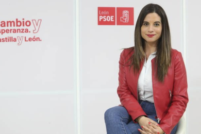 La secretaria de Organización del PSOE de León, Nuria Rubio. RAMIRO