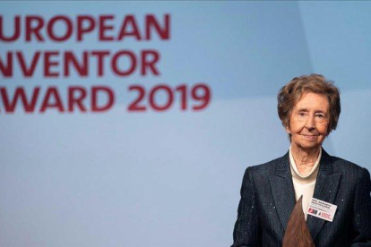 La bioquímica española Margarita Salas durante la entrega del Premio Inventor Europeo 2019.