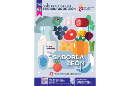 Cartel de la XXIX feria de los Productos de León. DL