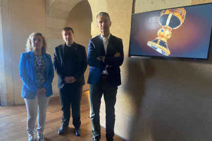 Presentación del proyecto 4K del Cáliz de Doña Urraca en el Museo de León. RAMIRO