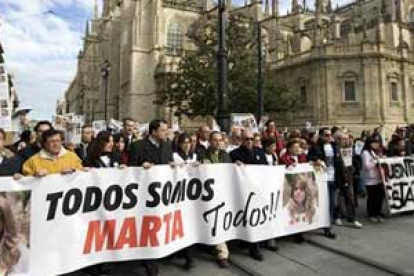 Manifestación convocada por los familiares de la joven Marta del Castillo.