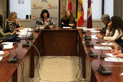 La Comisión Territorial de Coordinación, reunida este lunes en León. DL