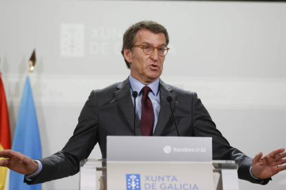El ya ex presidente de la Xunta y presidente del PP, Alebrto Núñez Feijóo. LAVANDEIRA JUNIOR