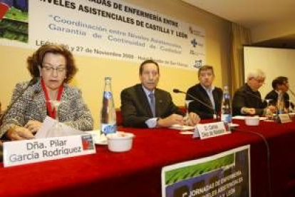 Ignacio Robles, en una reciente conferencia sobre personas mayores en León