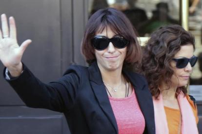 Juana Rivas, a la salida de los jugados de Granada, el 5 de septiembre.