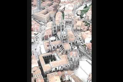 Casco histórico y catedral gótica de Burgos.