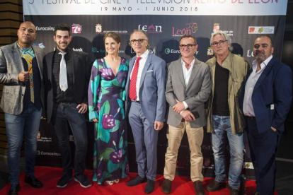 Un momento de la gala inaugural del V Festival de Cine Reino de León