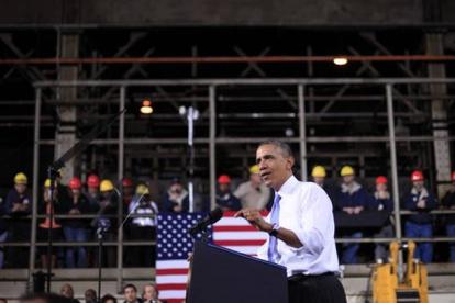 El presidente de EEUU, Barack Obama, durante un discurso en Cleveland, en noviembre.