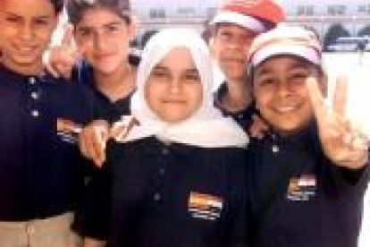 Algunos de los niños iraquíes acogidos en Granada