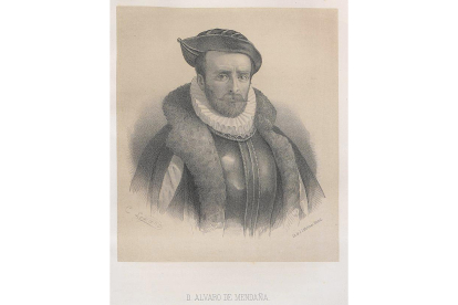 5. Retrato del navegante y explorador Álvaro de Mendaña de Neira (Congosto, El Bierzo, 1541-isla de Santa Cruz, islas Salomón, 1595). HISTORIA DE LA MARINA REAL ESPAÑOLA